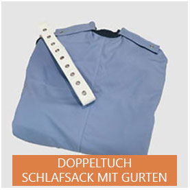 Schlafsack mit Gurten aus Doppeltuch - siNpress reißfeste Produkte