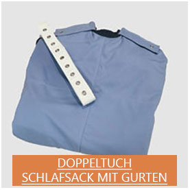 Schlafsack mit Gurten aus Doppeltuch - siNpress reißfeste Produkte