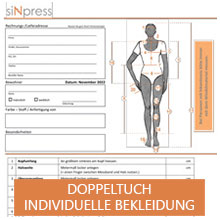 Individuelle Bekleidung aus Doppeltuch - siNpress reißfeste Produkte