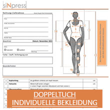 Individuelle Bekleidung aus Doppeltuch - siNpress reißfeste Produkte